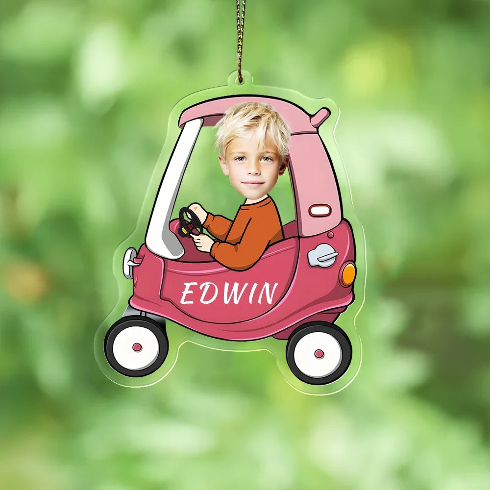 Father's Day Gifts Personalized Custom Acrylic Car Ornament Drive Safe Dad Ornament