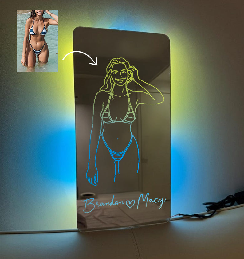 Custom Name Seductive Mirror LED Light