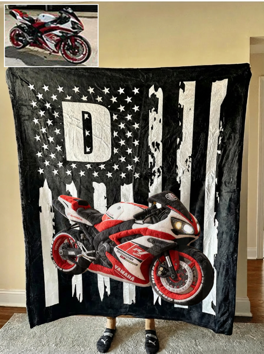 Diesel Flag Custom Truck Fleece Blanket