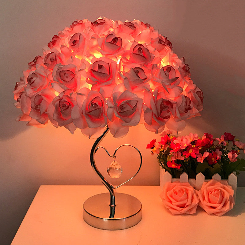 Custom Rose Bouquet Lamp Night Light Decoration for Home Valentine's Day Wedding