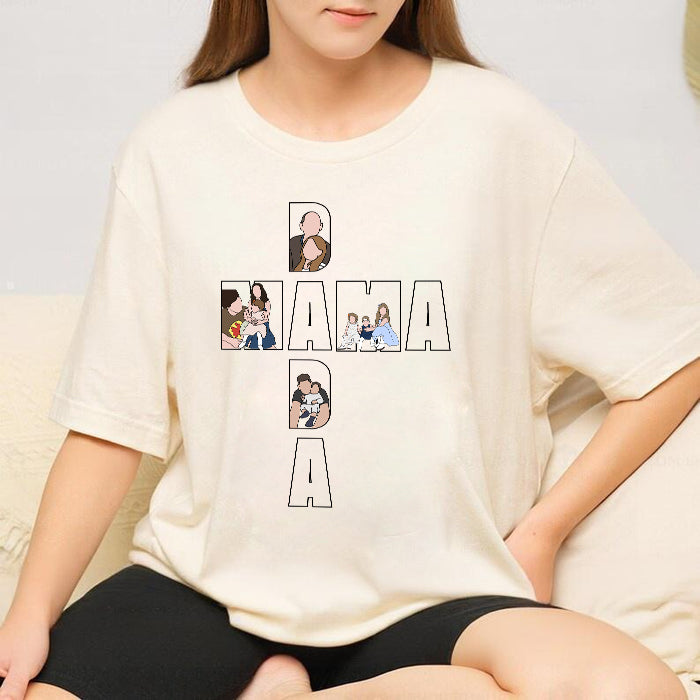 Customized Family Photo Sweatshirts For Dad Or Mom's Father's Day Or Mother's Day Gift