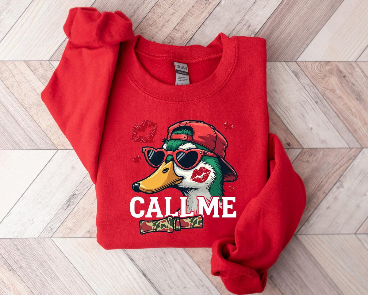 Custom Call Me Duck Valentine Shirt