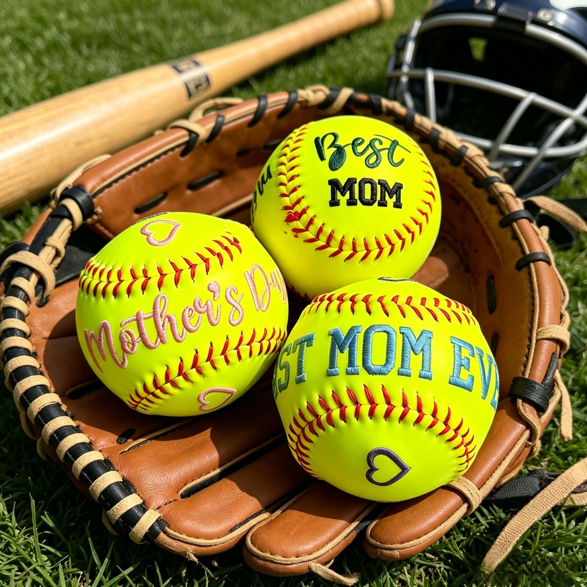 Custom Embroidered Baseball & Softball, Father's Day Gift, Mother's Day Gift