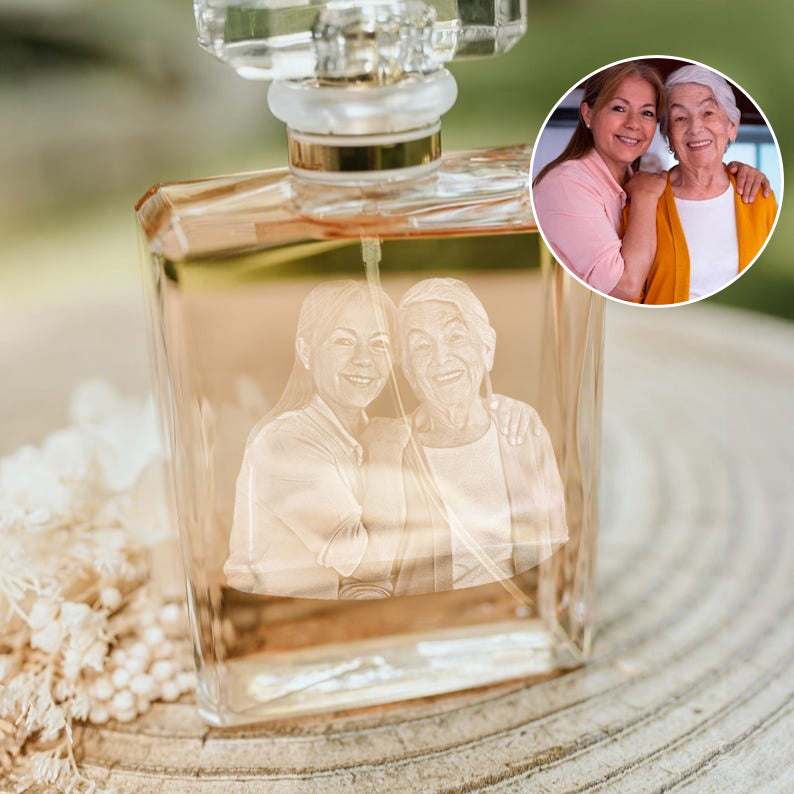 Custom Portrait Refillable Perfume Bottle – Mother's Day Gift