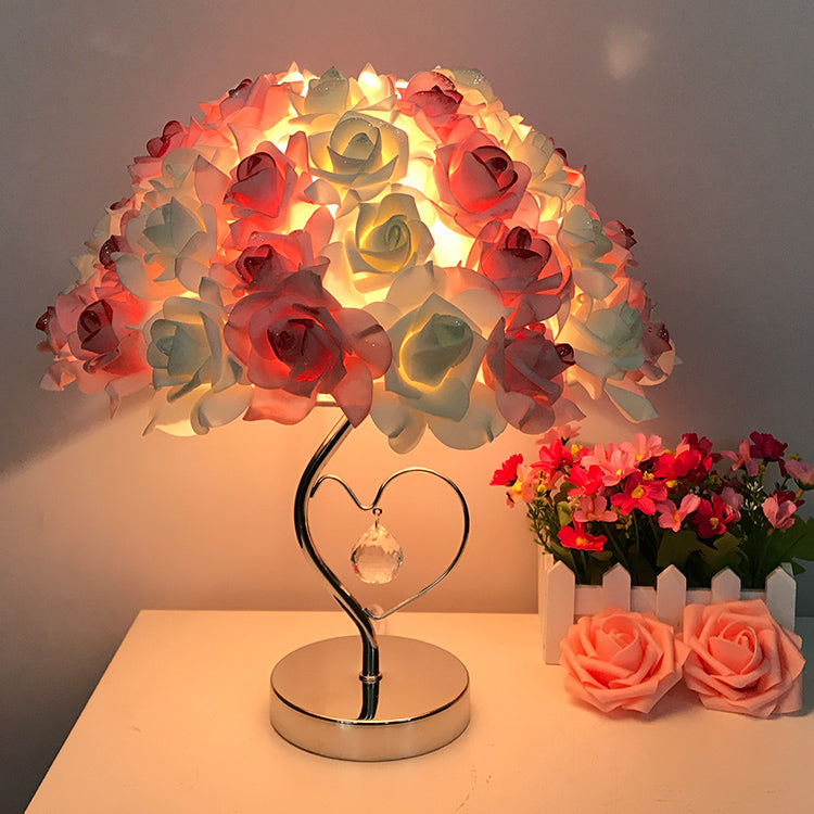 Custom Rose Bouquet Lamp Night Light Decoration for Home Valentine's Day Wedding