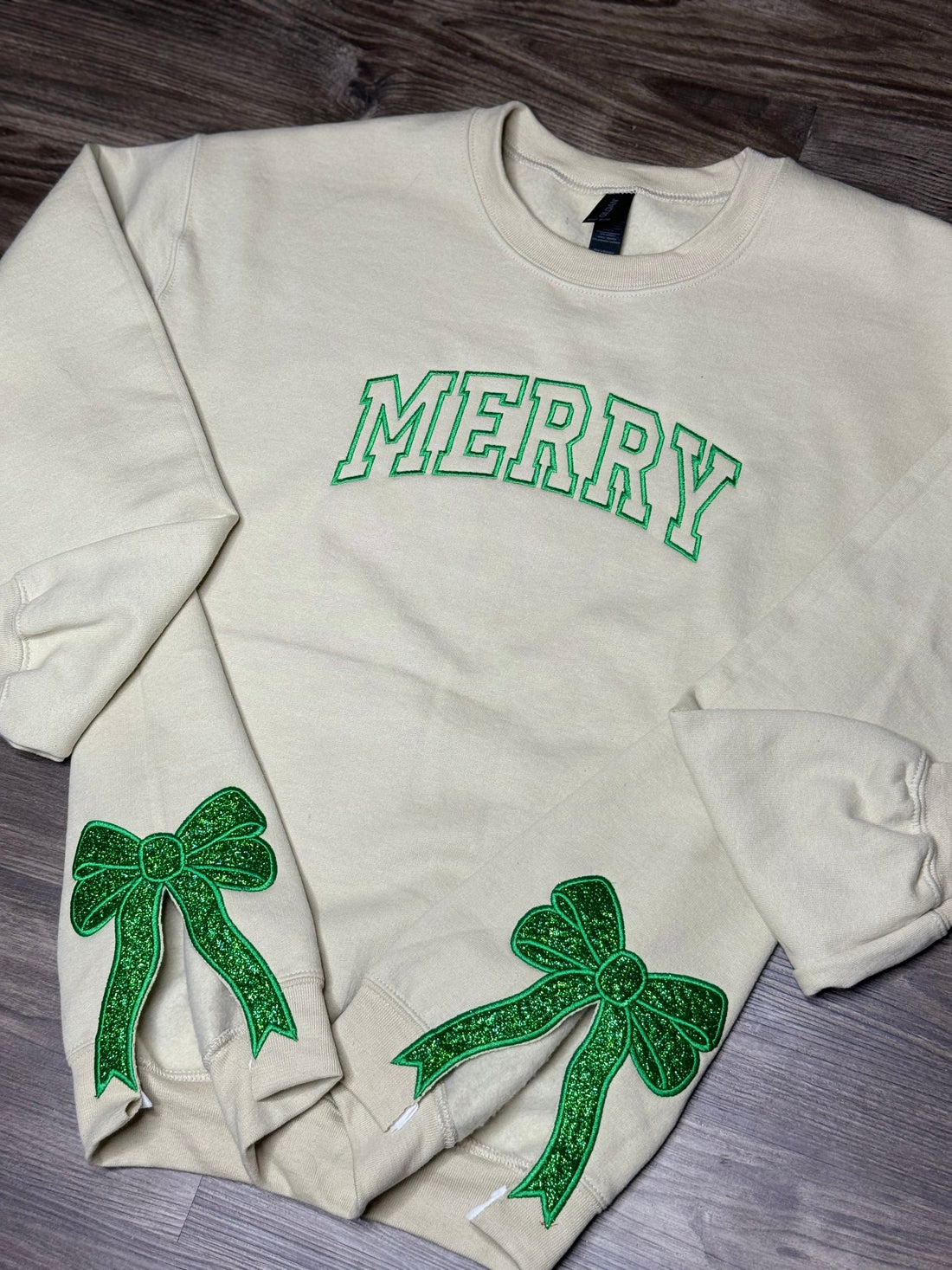 Christmas Applique Bow Shirt, Cute Christmas Shirt, Coquette Bow, Embroidered Side Slit Bow Shirt