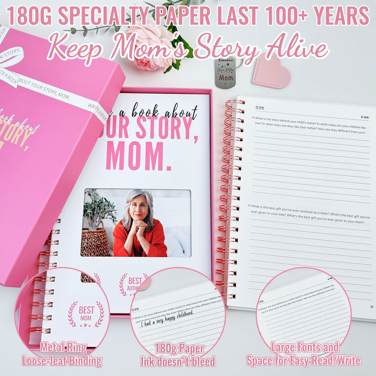Write A Book About Your Story Mom - 6in1 Gift Set