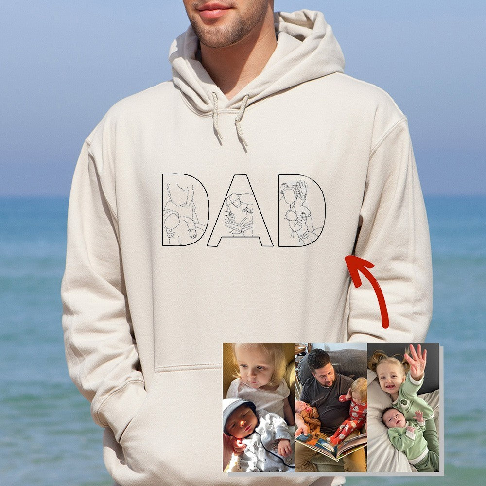 🔥Hot Sale🔥 Embroidered Photo Sweatshirt Father's Day - Gifts to Dad