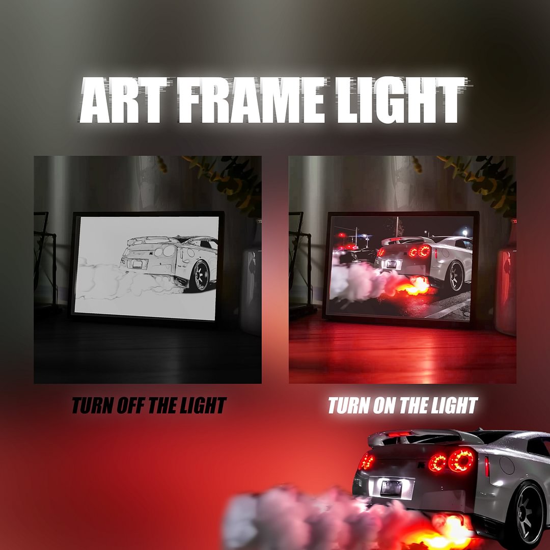 Cool Sports Car Light Art Painting——The best gift for car lovers