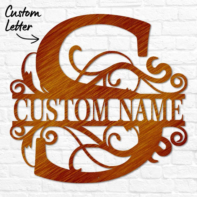 Split Letter Monogram