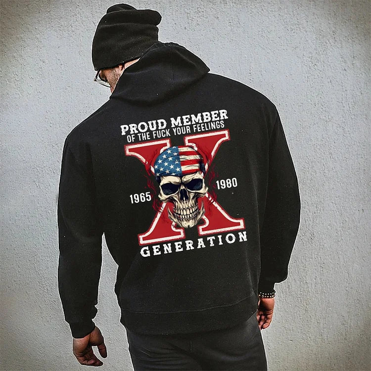 Gen X Skull Custom EST Printing T-shirt/Crewneck/Hoodie