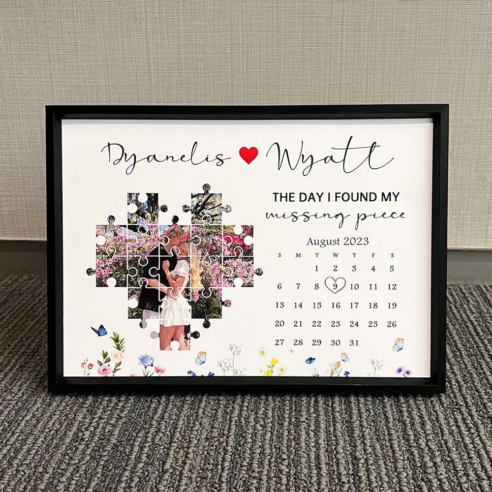 Personalized The Day I Found My Missing Piece Photo Frame Gift