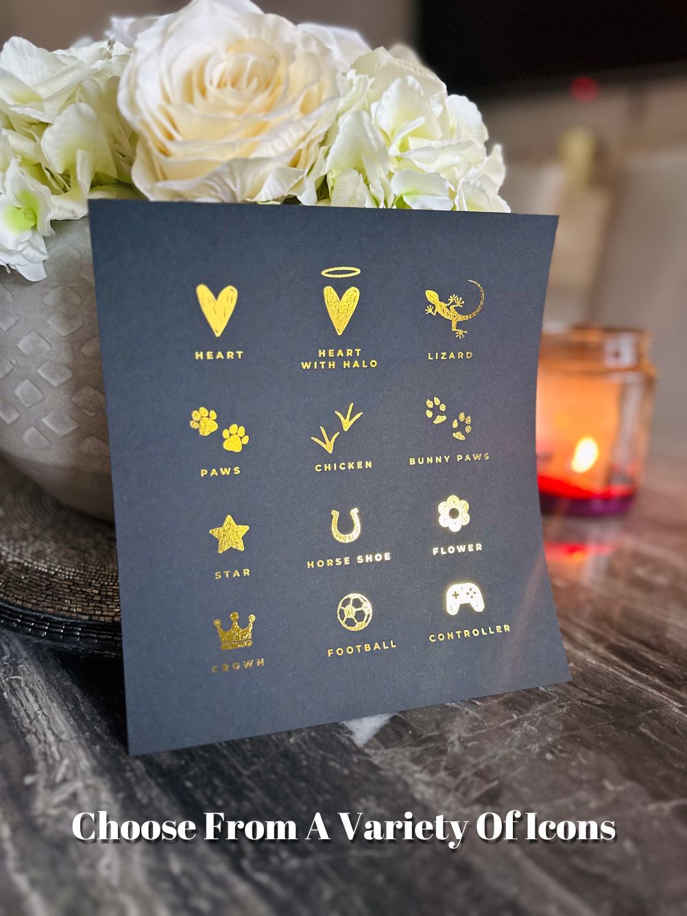 Custom Family Name Foil Print