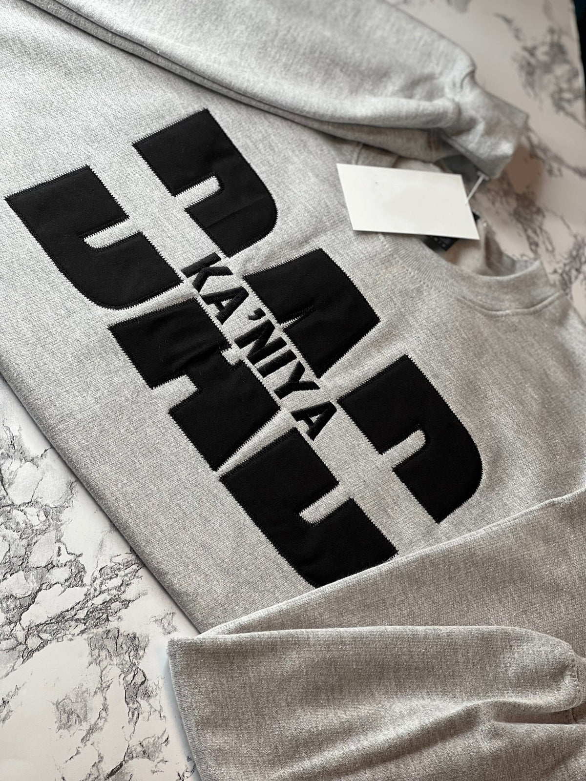 Custom DAD/KIDS Embroidered Crewneck