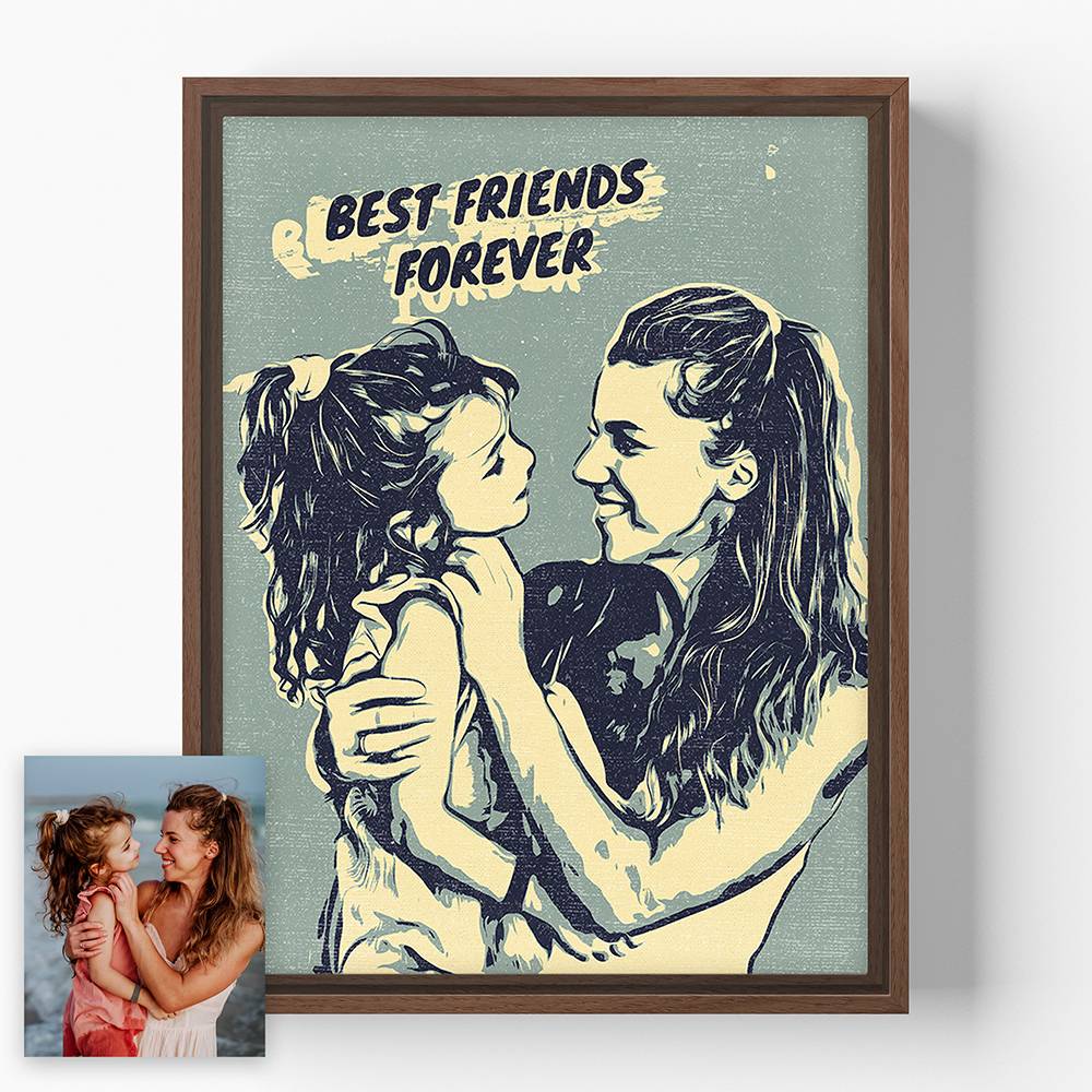 Together - Custom Pop Art Family Portrait Canvas