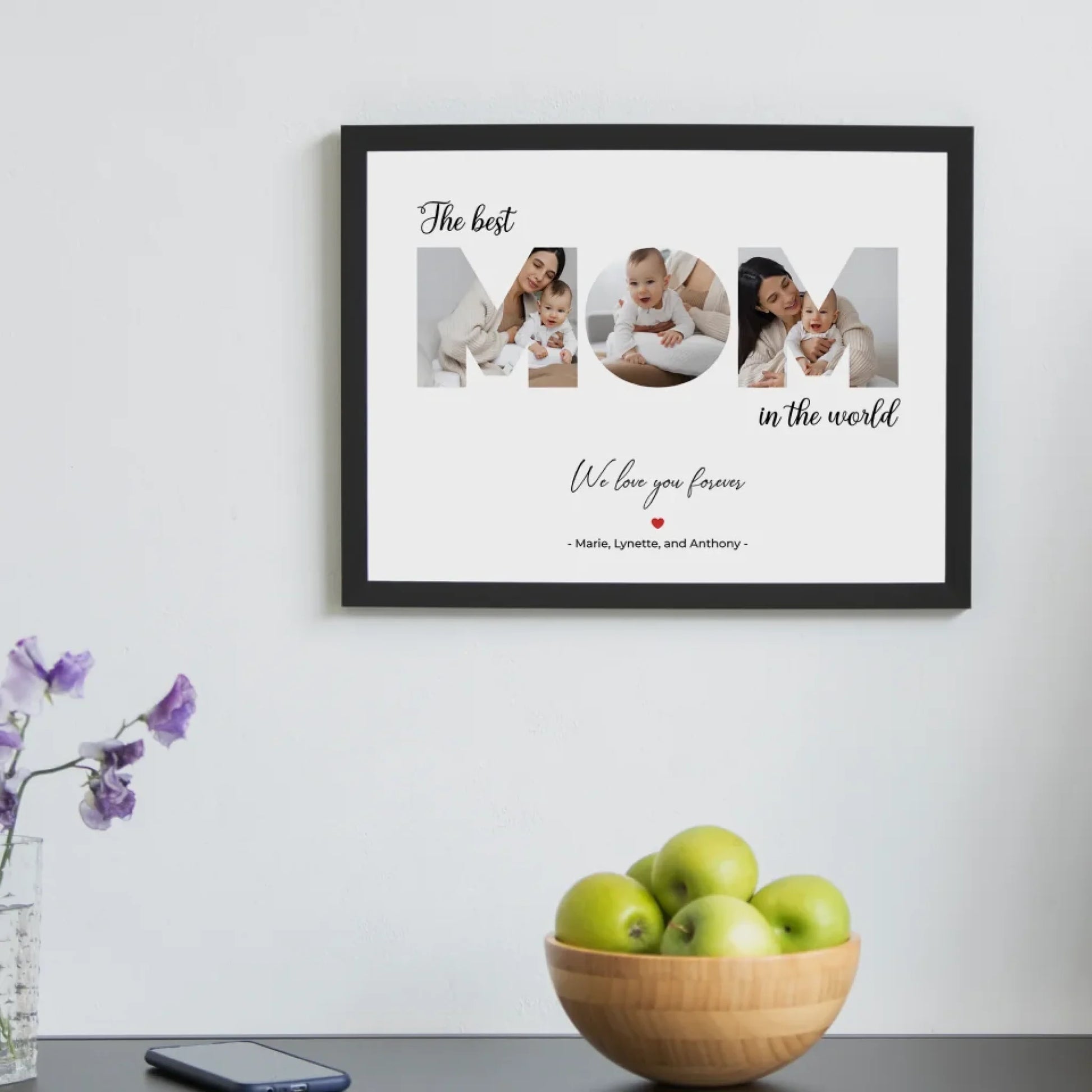 "The Best Mom in the World" - Personalised Poster