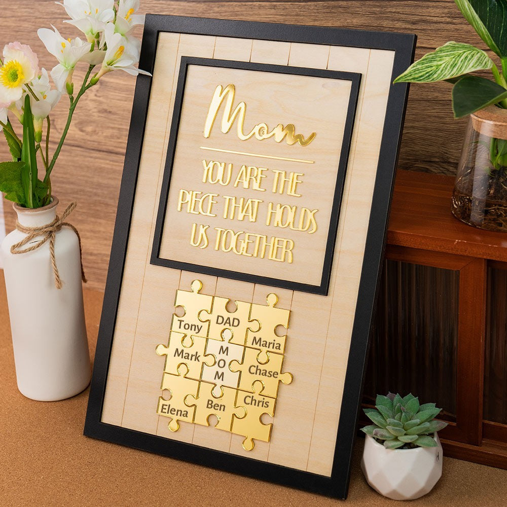Personalized Mother's Day Gift – Puzzle Of Love With Your Child's Name