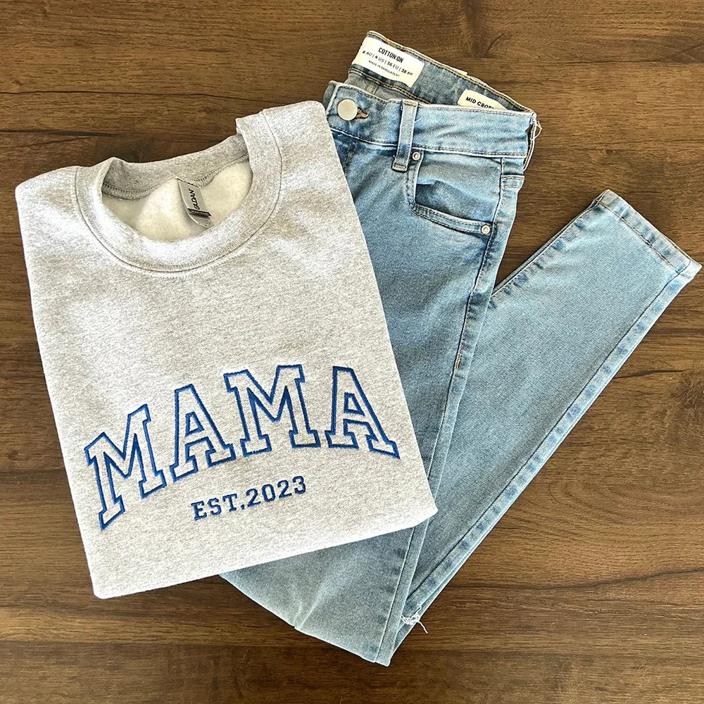 Custom Embroidered DAD Sweatshirt, Father's Day Gift