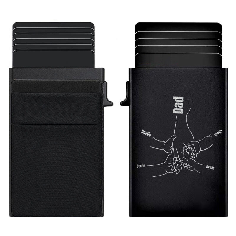 Personalized Pop-Up Card Holder Custom Hand Holding Gift For Father's Day