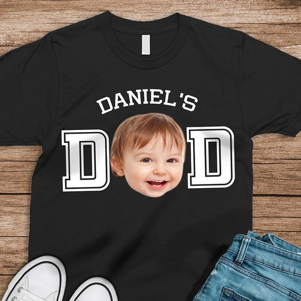 Custom Kid Photo Dad Shirt Father's Day Gift
