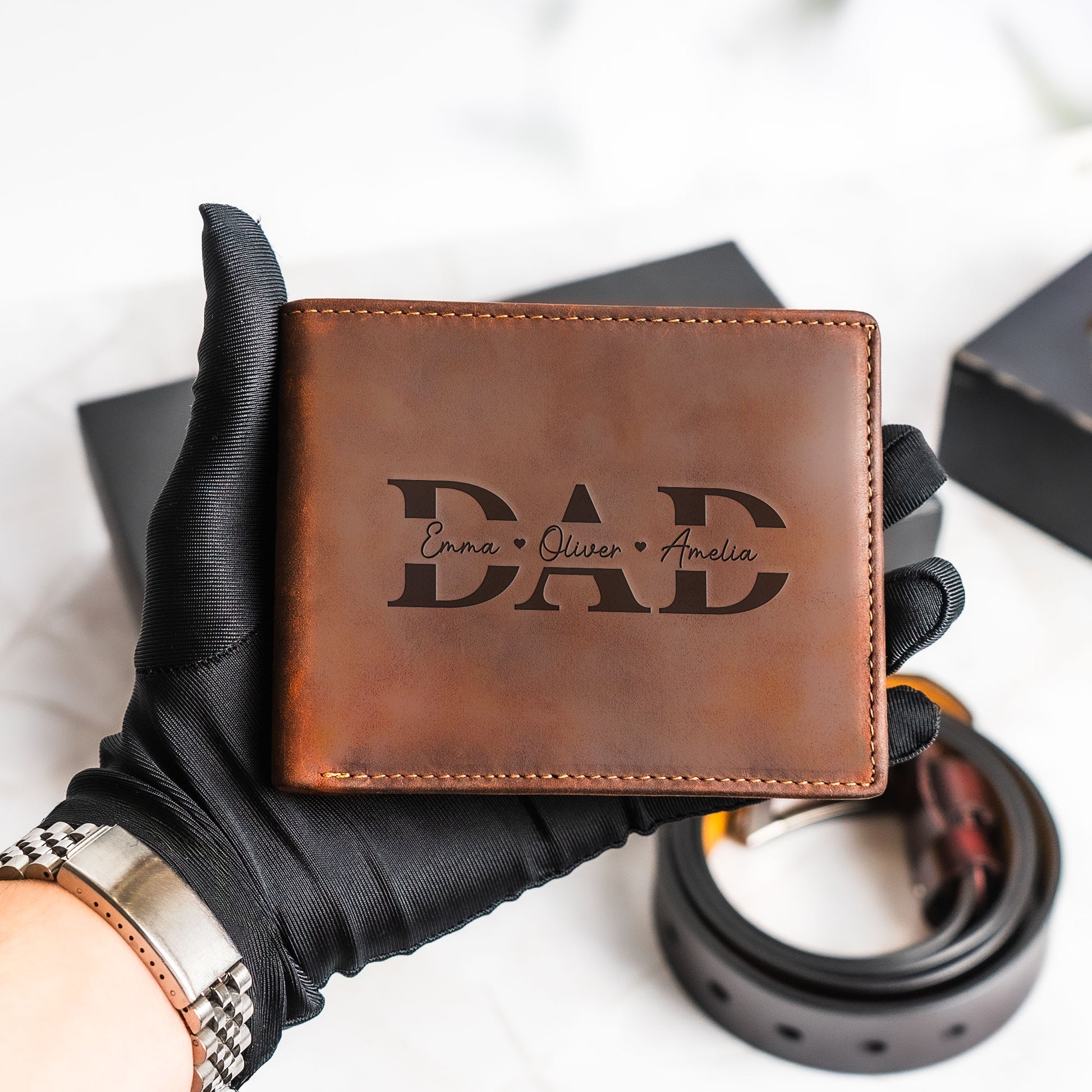 Reminder We Love You For Dad - Father's Day Leather Gift Box Set