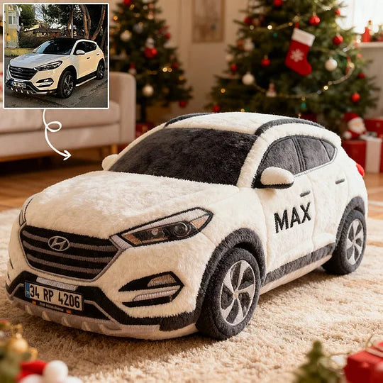 Custom 3D Vehicle Plush Pillow – Personalized Car Pillow for Christmas