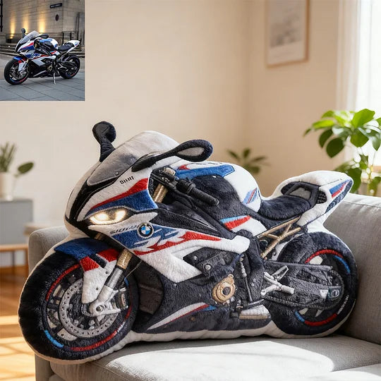 Personalized Motorcycle Photo Pillow