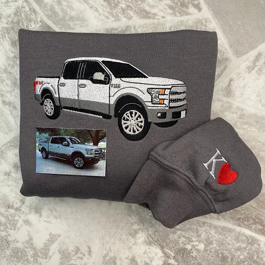 CHEST Custom Car Crewneck & Hoodie – Personalized Car Portraits for Couples