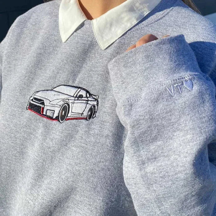Custom Car Embroidered Shirt – Perfect Gift for Car Lovers and Couples, Dad! ! !