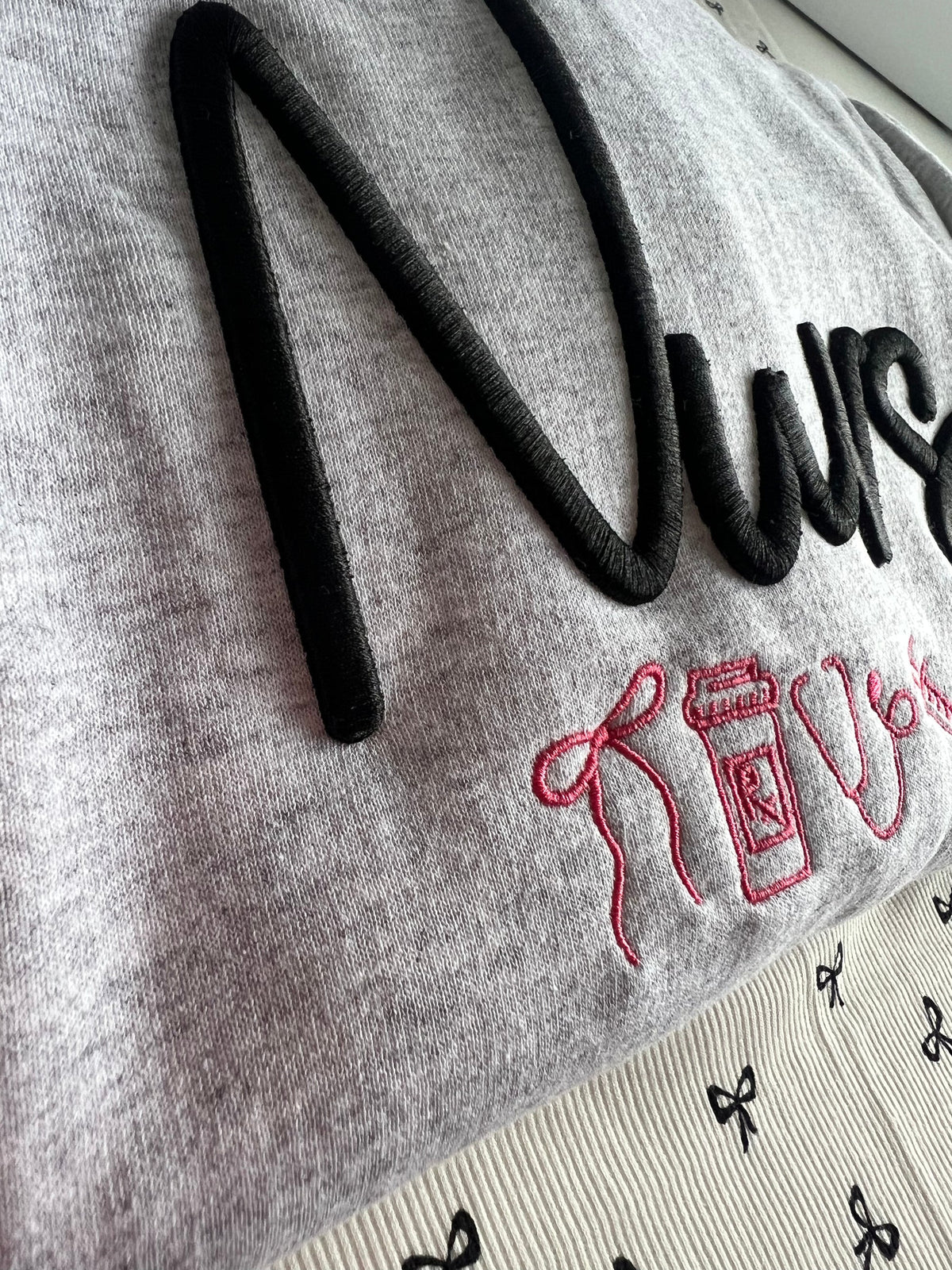 3D Literally Just A Nurse Crewneck