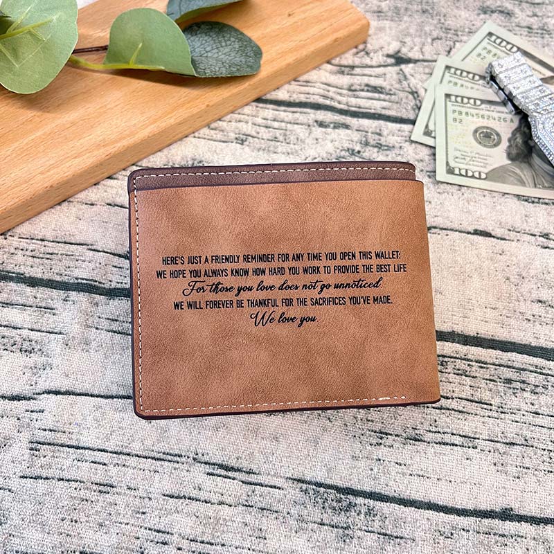Best Dad Ever Father's Day Gift Custom Kids' Names - Wallet & Belt Set