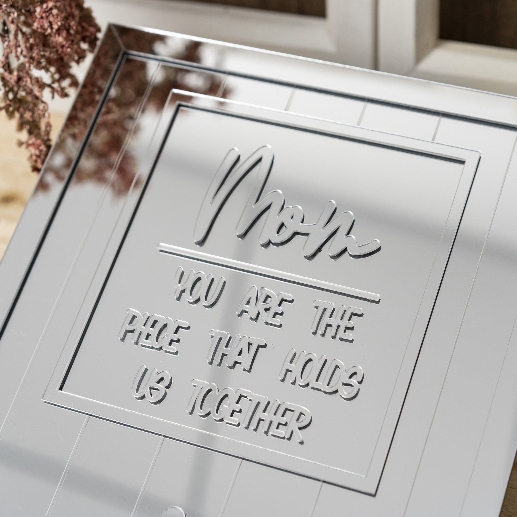New Arrival — Mom, You Are the Bond That Connects Us All: Wooden Mirror Puzzle