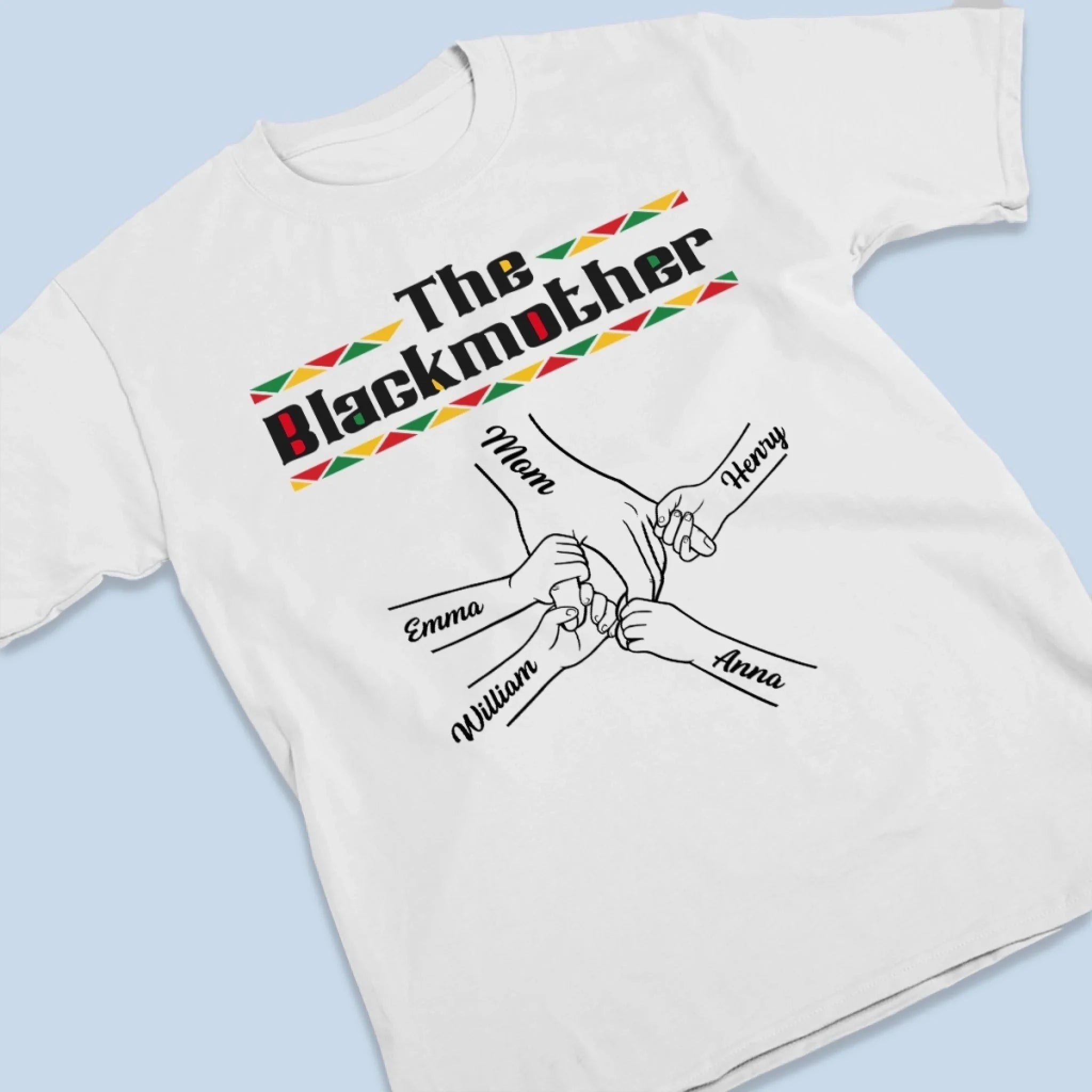 Custom The Blackmother Unisex T-shirt - Personalized Mother's Day Gifts For Mom, Grandma
