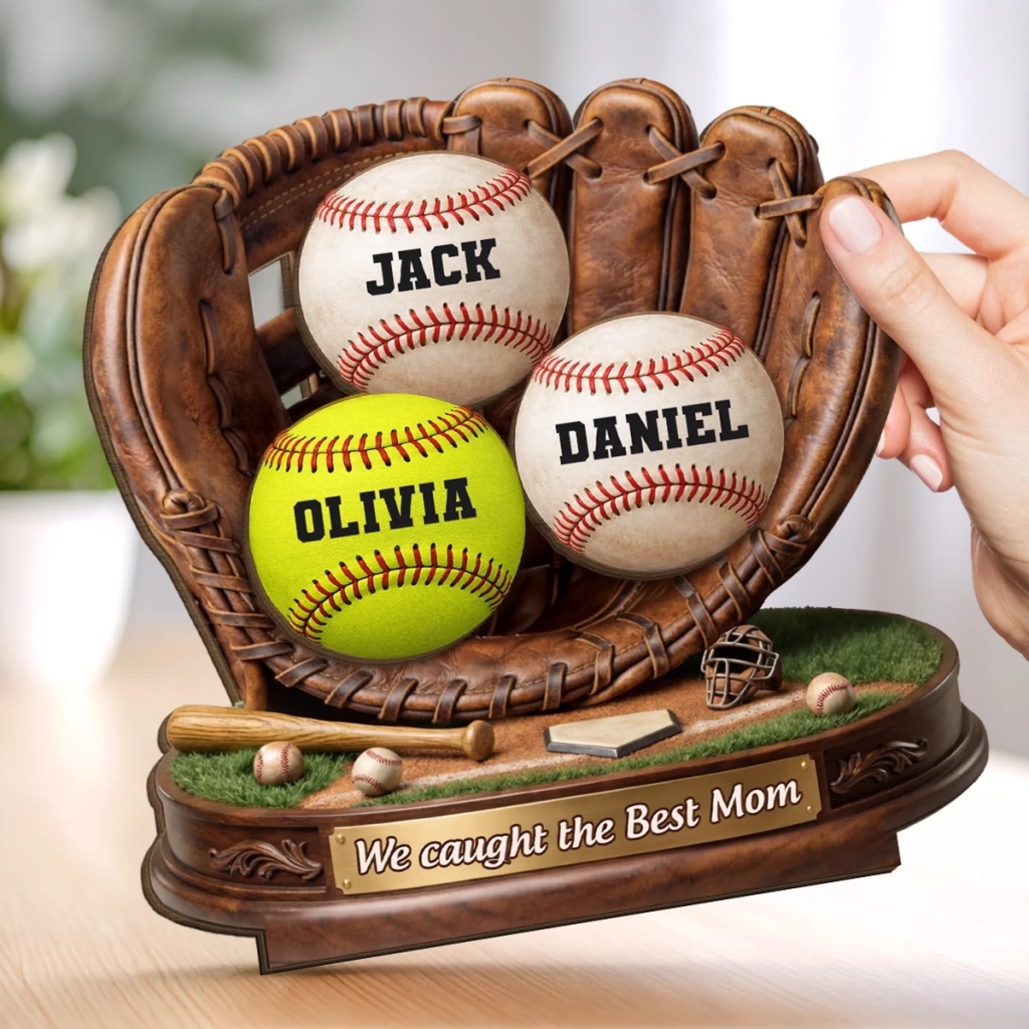 Custom 2-Layered Wooden Plaque - Personalized Mother's Day, Father's Day Gifts For Mom, Grandma, Dad, Grandpa- Our Roots Begin With You