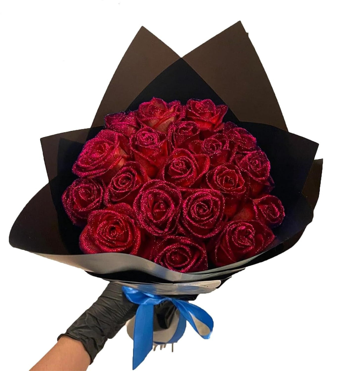 💕Glitter Rose Bouquet💕Personalized Glittery initial Eternal Rose Bouquet