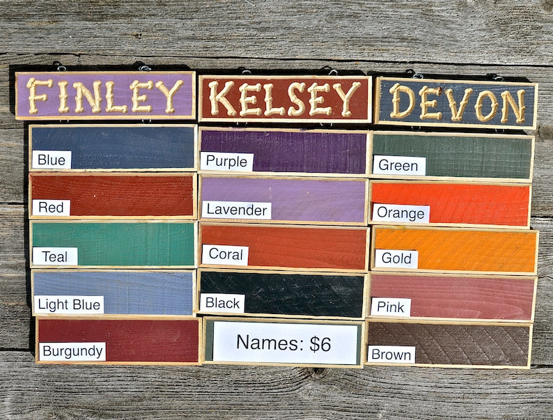 NANA PAPA GRANDPA Grandma Grandchildren Carved signs