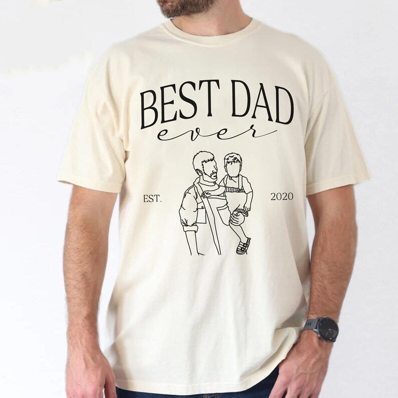 Custom Photo Shirt For Best Dad Ever Dad,Fathers Day Gifts