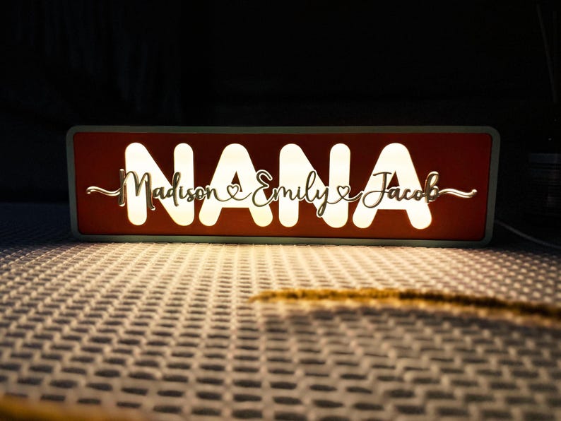 Custom Unique Night Light Gift For Mom From Kids Husband