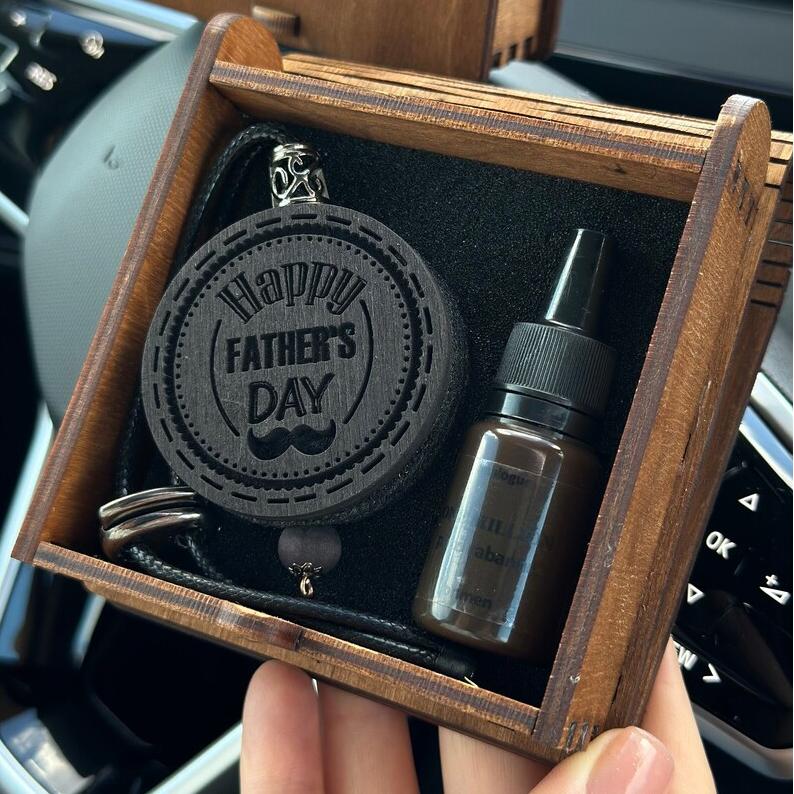 Car Oil Diffuser With Gift Box, Custom Engraving, Best Gift For Dad