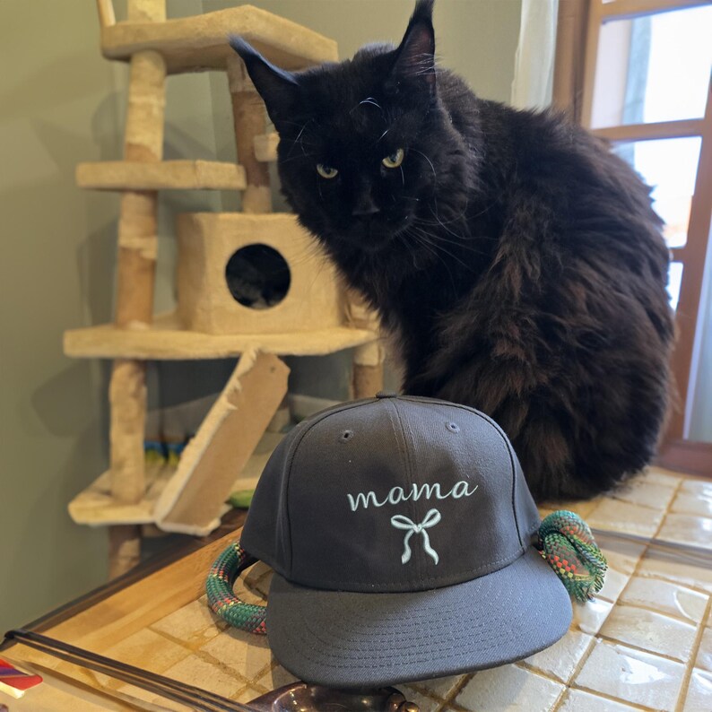Personalized Bow Mama Embroidered Hat