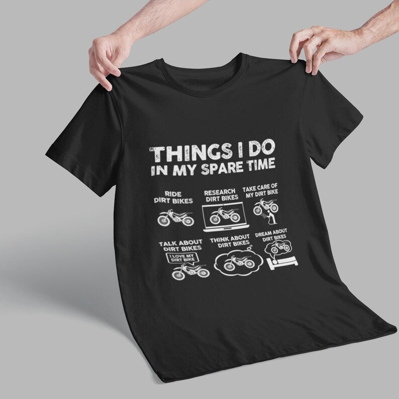 Things I Do in My Spare Time Funny Shirt, Motorcycle Shirt, Gift for Biker