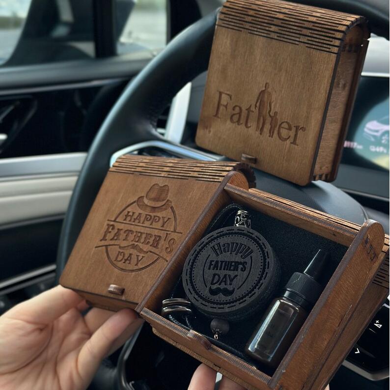 Car Oil Diffuser With Gift Box, Custom Engraving, Best Gift For Dad