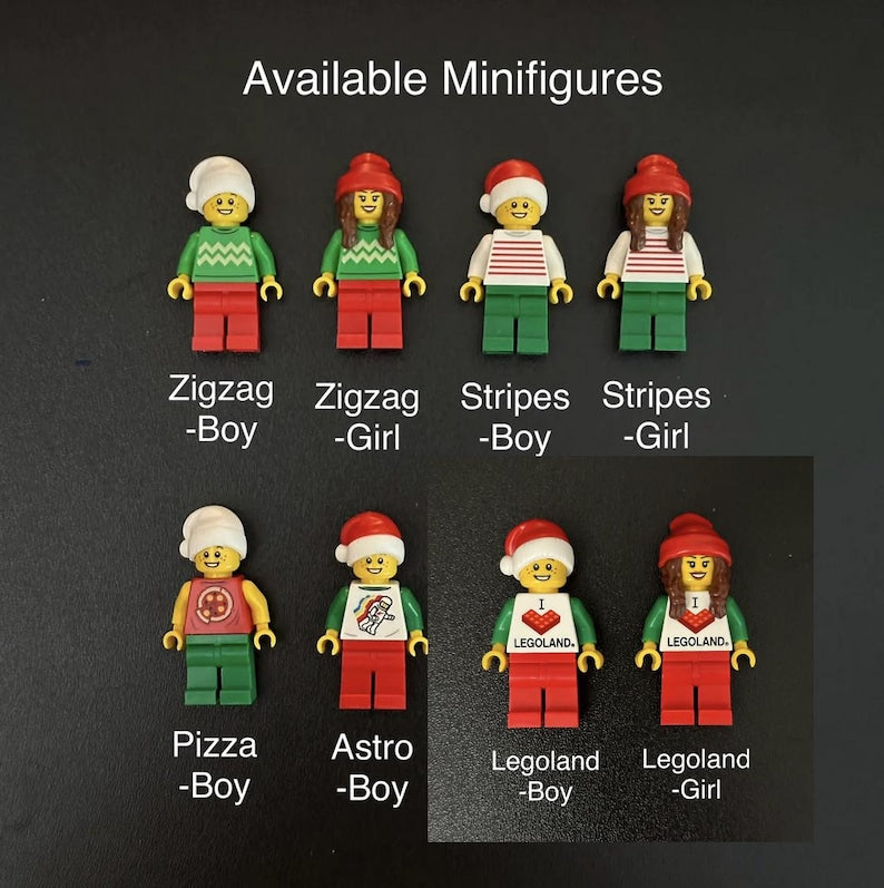 Custom Brick Minifigure Holder Ornament
