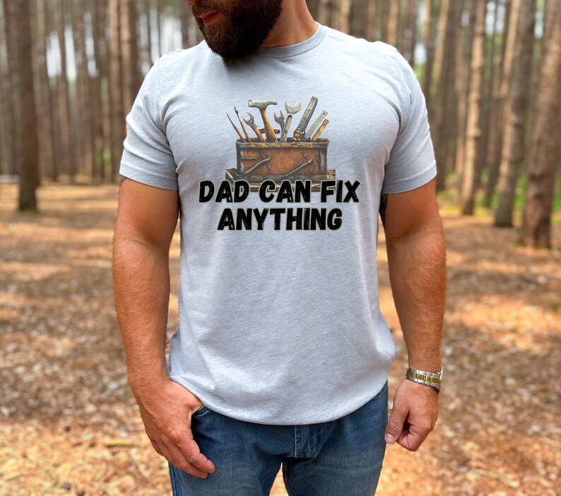 Custom Dad Toolbox shirt, Dad Can Fix Anything Shirt, Work Dad Shirt, Dad's Garage Shirt