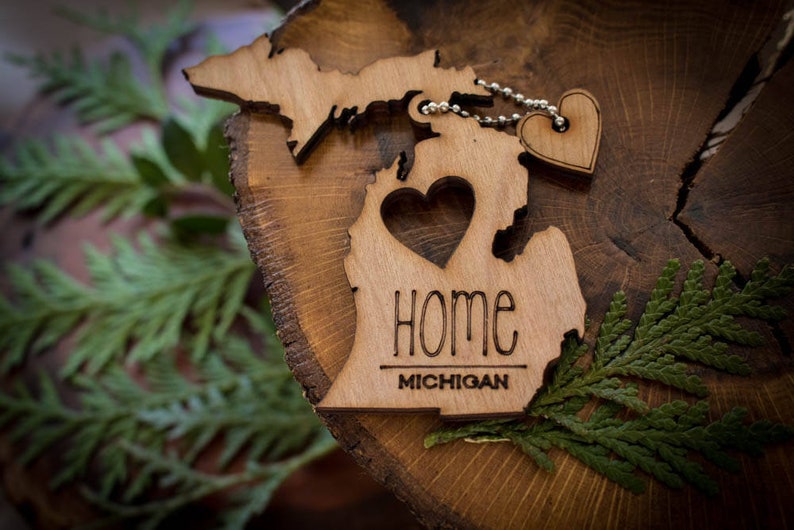 All US State Ornaments Heart & Home Show love for the place that stole your heart with these Ornaments, Keychains, and tokens of love