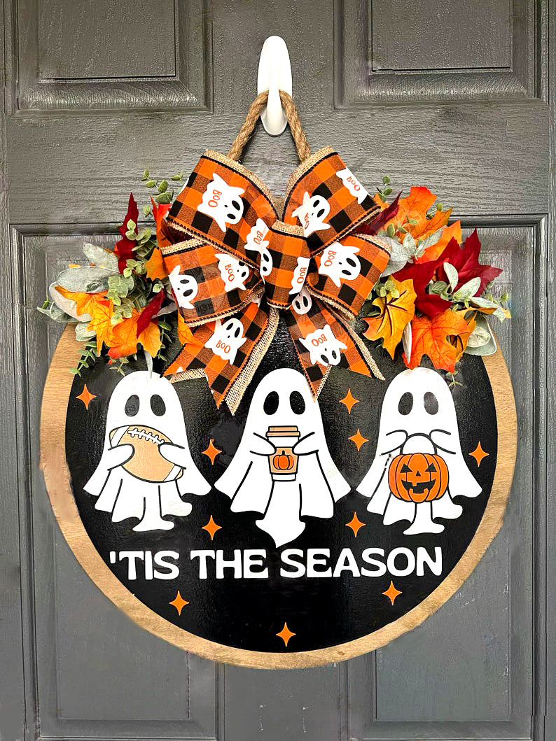 Tis The Season Halloween 3D Front Door Decor