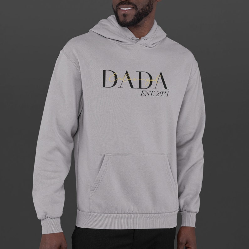 Custom Dad Hoodie with kids names Personalized Dad Hoodie Fathers Day Gift