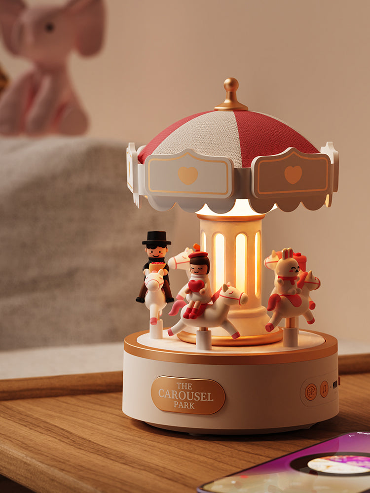 Christmas Carousel Bluetooth Speaker Music Box
