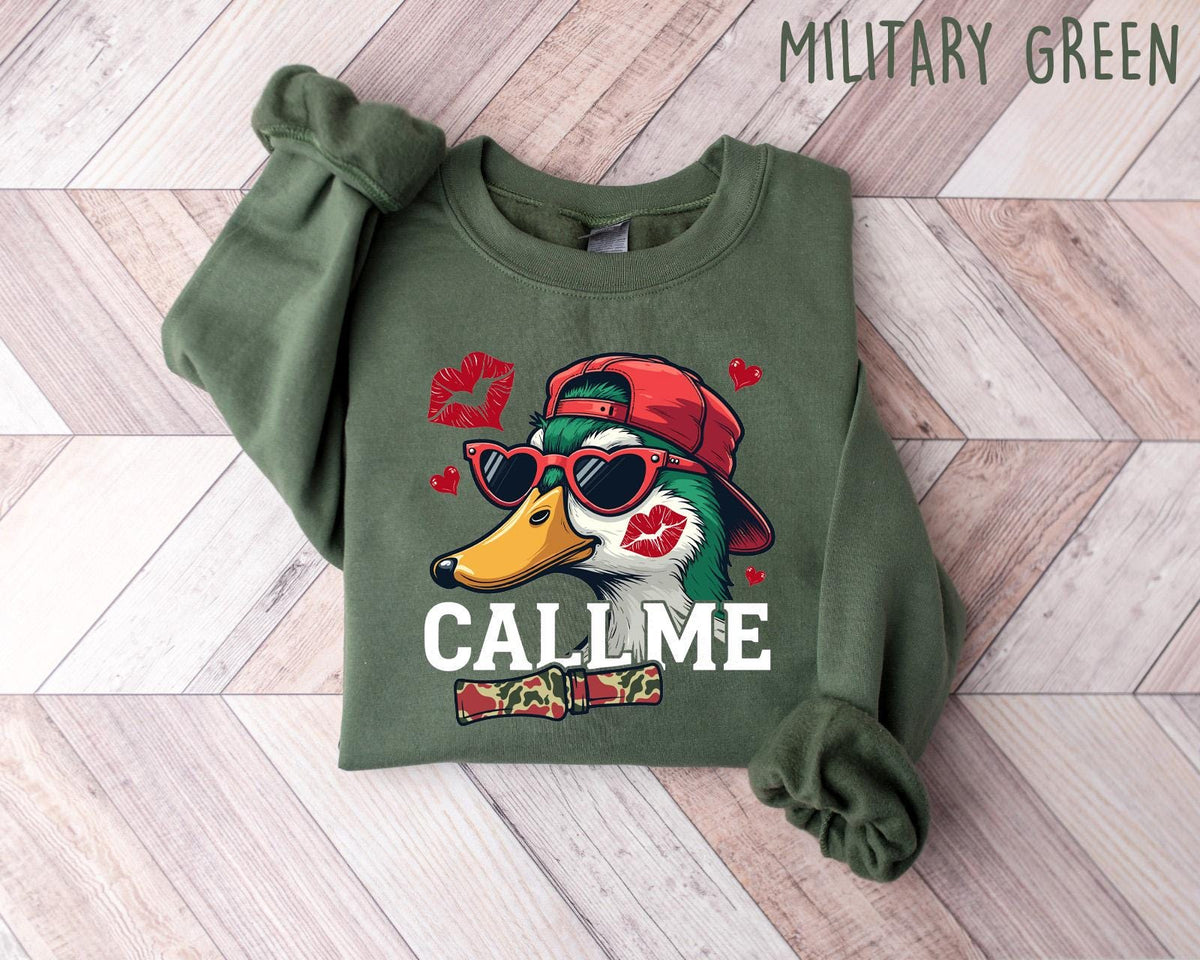 Custom Call Me Duck Valentine Shirt