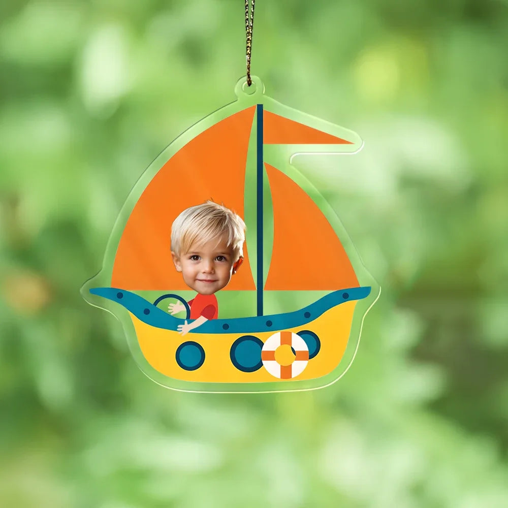 Father's Day Gifts Personalized Custom Acrylic Car Ornament Drive Safe Dad Ornament